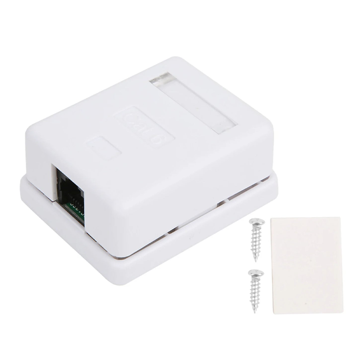 CAT6 RJ45 MOUNT BOX SINGLE PORT CONNECTION