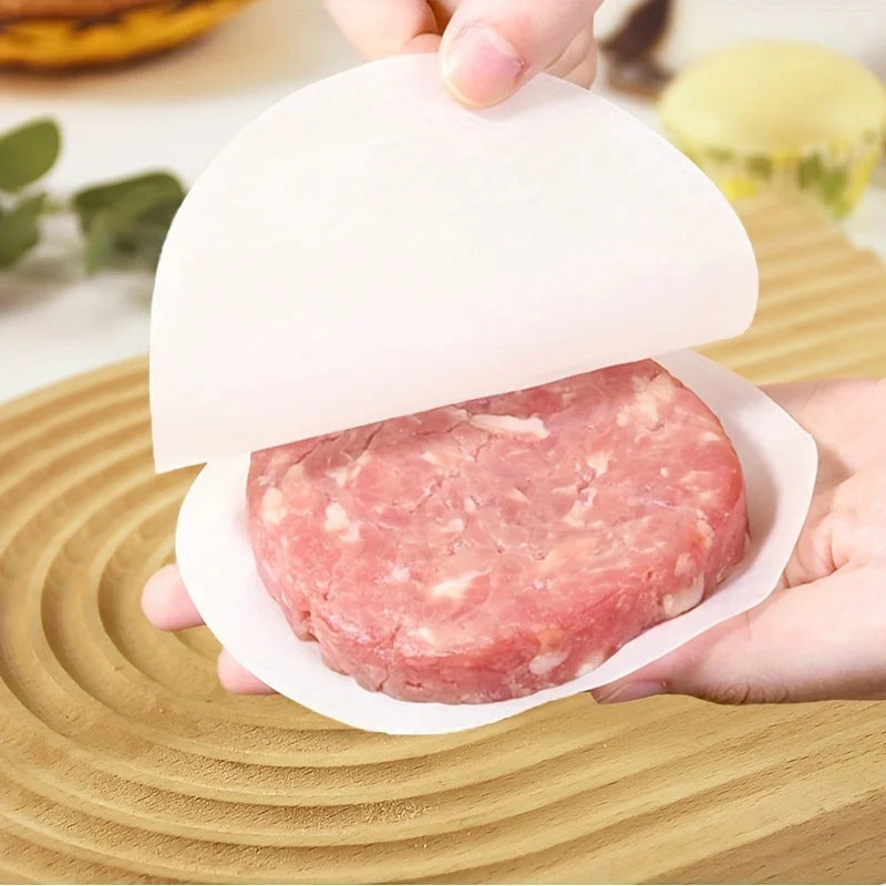 100 x NON STICK BURGER PATTY SEPERATOR SHEETS 13cm