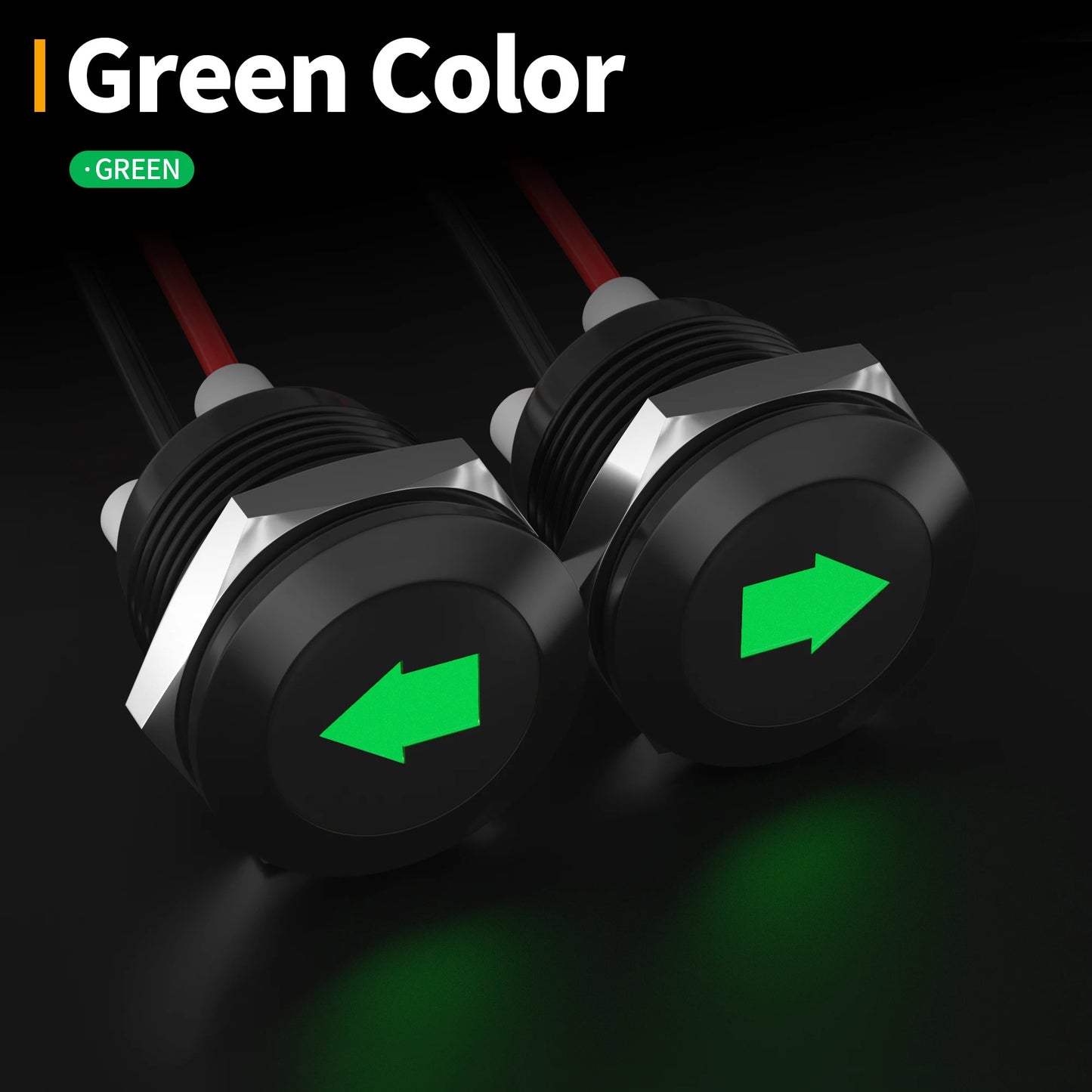 2 x 12mm LED INDICATOR ARROW LIGHTS 12V