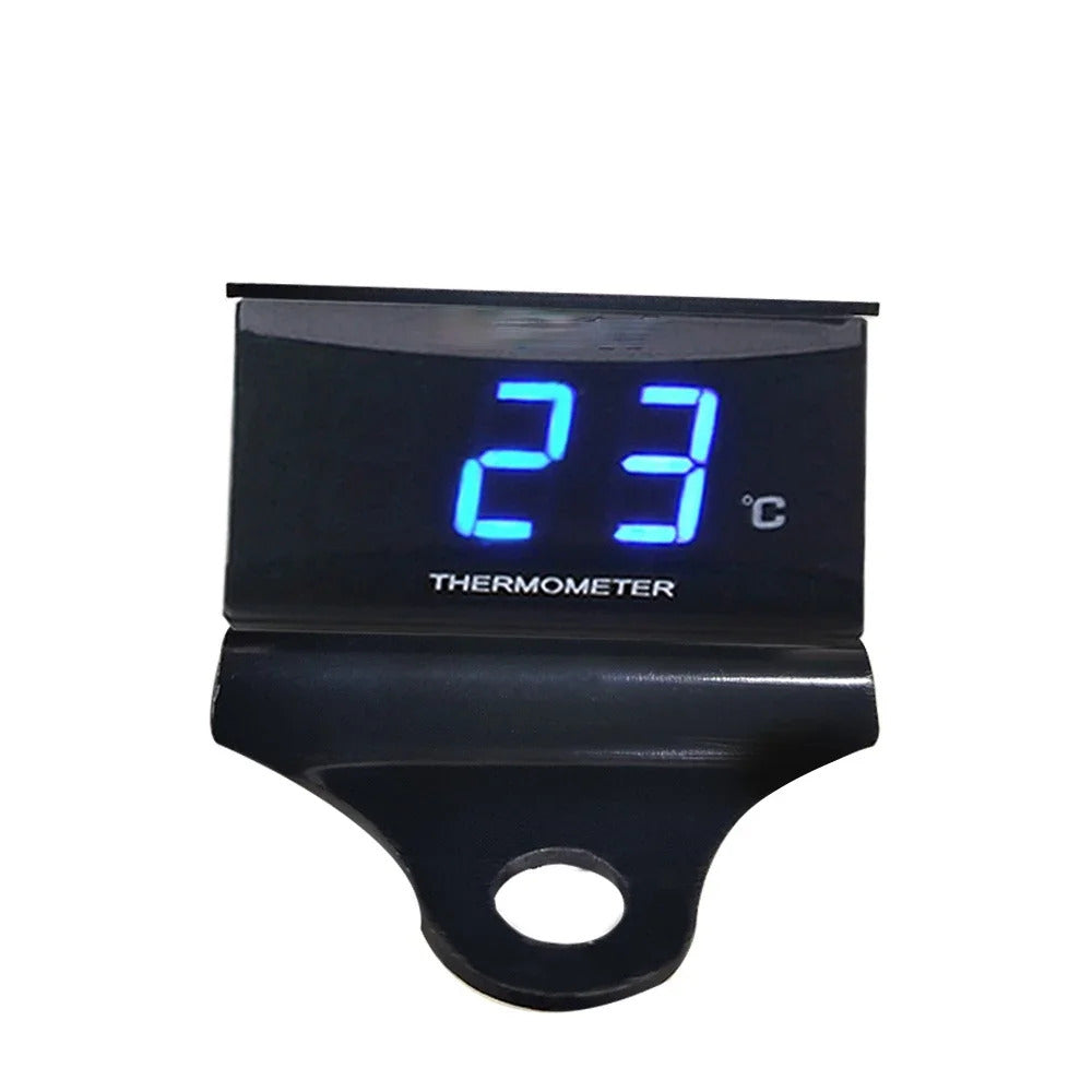 MOTORCYCLE WATER TEMPERATURE MINI METER BLUE SCREEN 16mm & 20mm