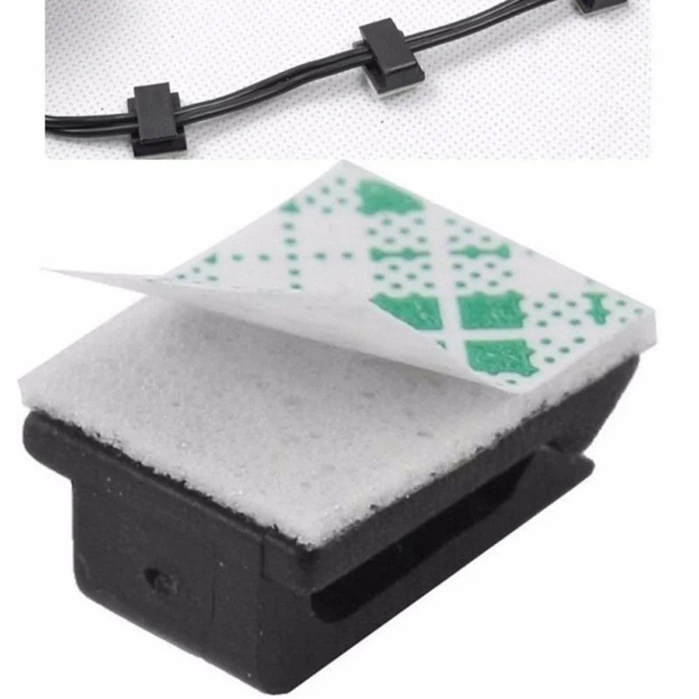 20 x SELF ADHESIVE CABLE TIE BASES