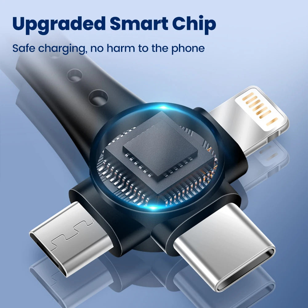 120w 3 in 1 USB MOBILE PHONE CHARGING CABLE 1.5m