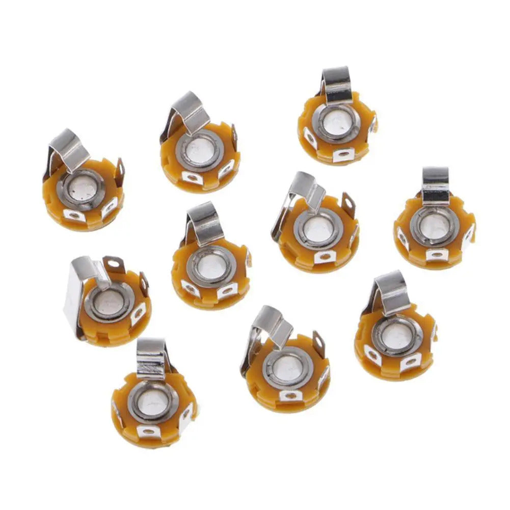 10 x 6.35mm / 6.5mm 1/4" FEMALE STEREO PLUG JACK AUDIO CONNECTOR
