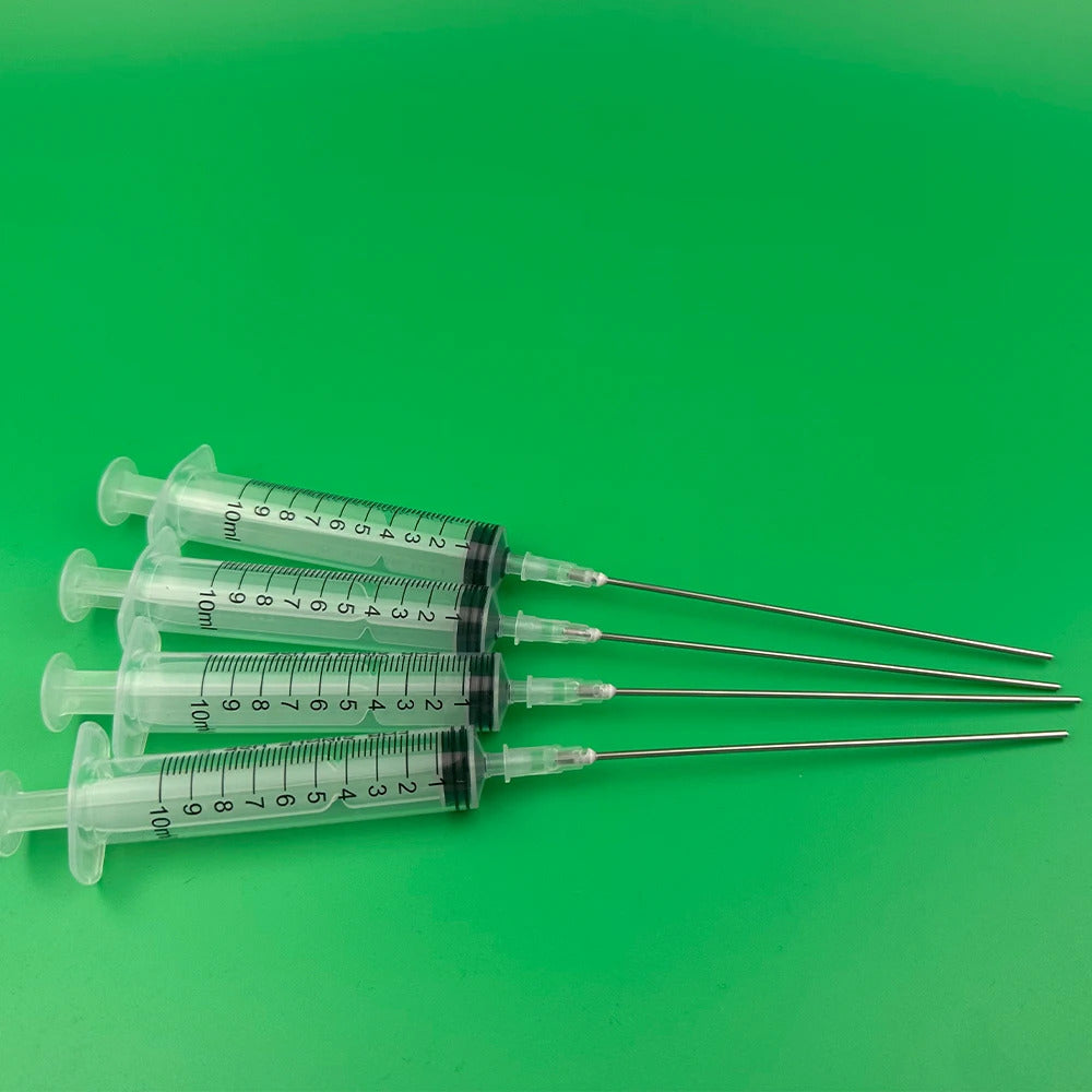 4 x MARINE DOSING / FEEDING SYRINGES WITH LONG NOZZLES