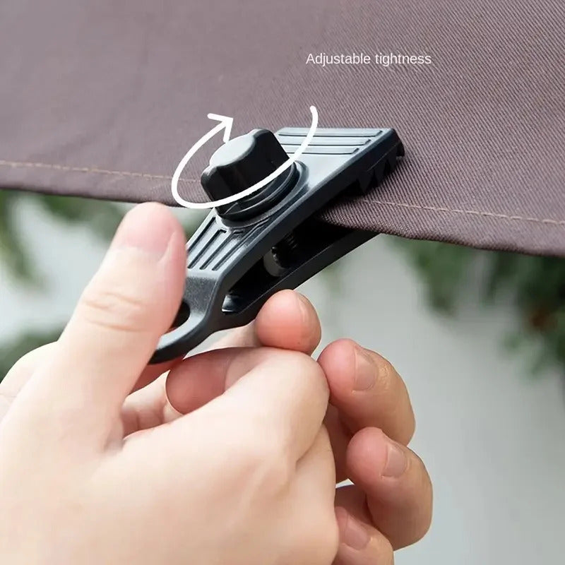 10 x TENT CLIPS CARABINER SET