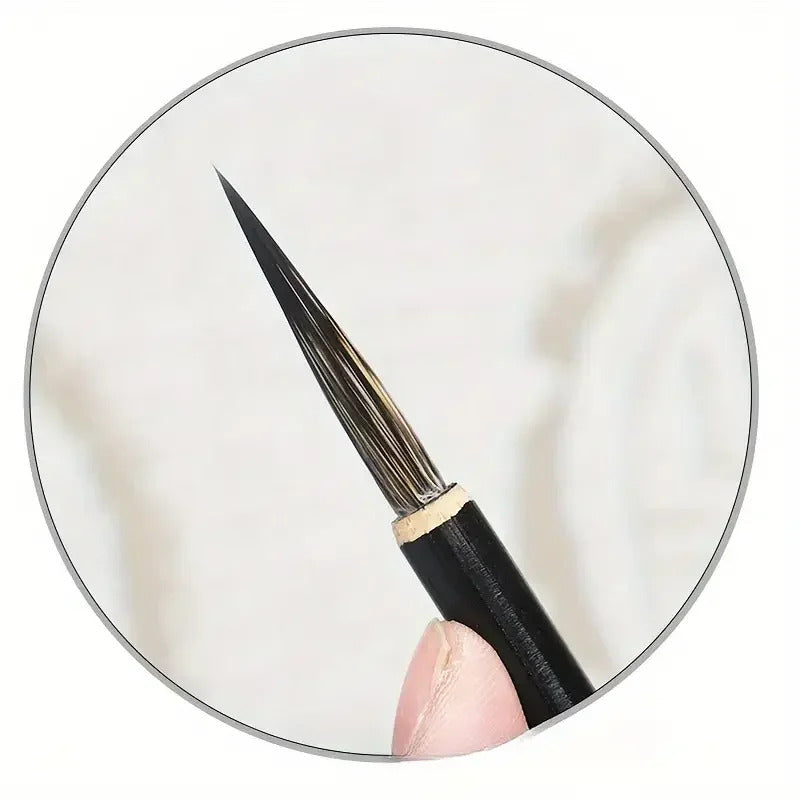 3 x CHINESE CALLIGRAPHY BRUSH SET