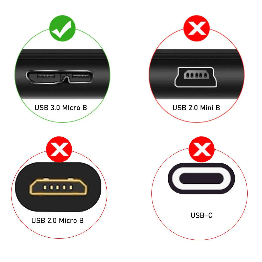 1m USB 3.0 TO MICRO B CABLE
