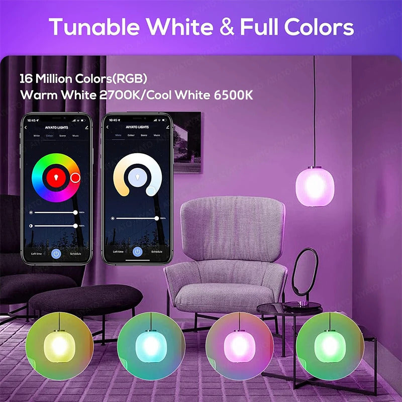 WIFI SMART BULB 18w - COLOUR CHANGING - GOOGLE HOME & ALEXA - B22 BASE