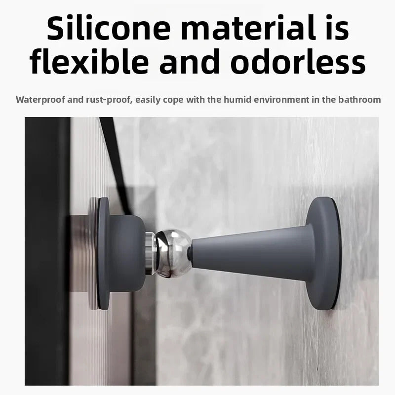 NO DRILL MAGNETIC DOOR STOP SELF ADHESIVE