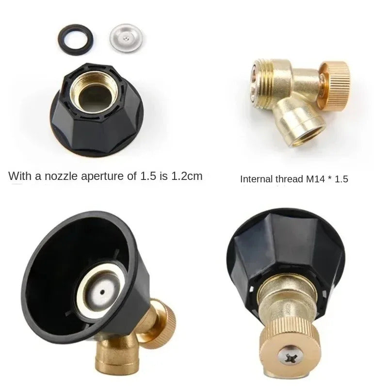 3 x ADJUSTABLE HIGH PRESSURE TORNADO SPRAY NOZZLE