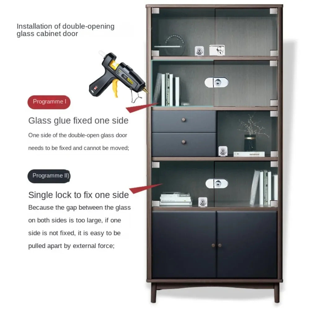 GLASS DOOR LOCK DOUBLE & SINGLE