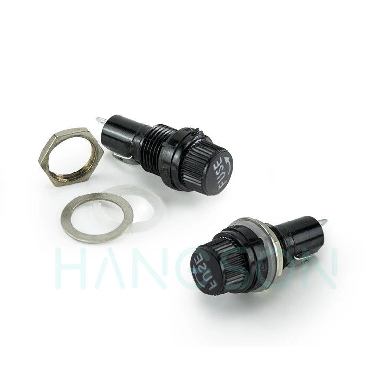 10 x PANEL MOUNT FUSE HOLDER 5x20mm