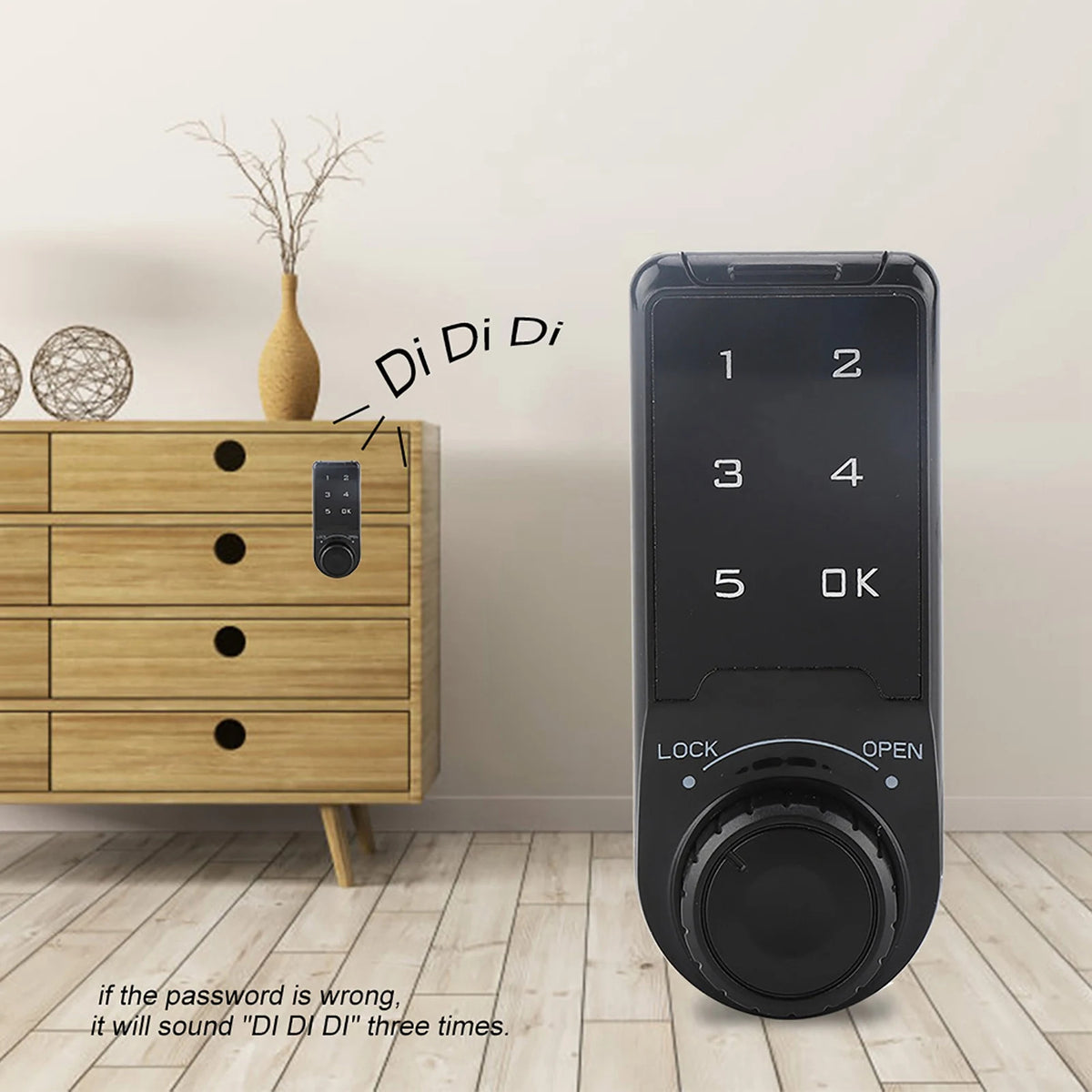 TOUCH KEYPAD ELECTRONIC LOCK - DIGITAL PASSWORD CABINET LOCK
