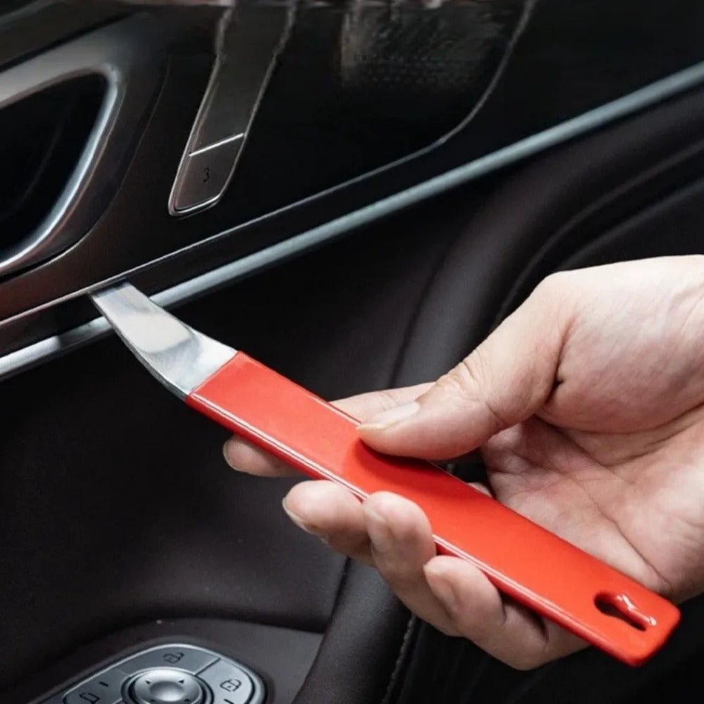 CAR TRIM REMOVAL CROWBAR STAINLESS STEEL DOOR PANEL DASH INTERIOR PRY TOOL 17.5CM