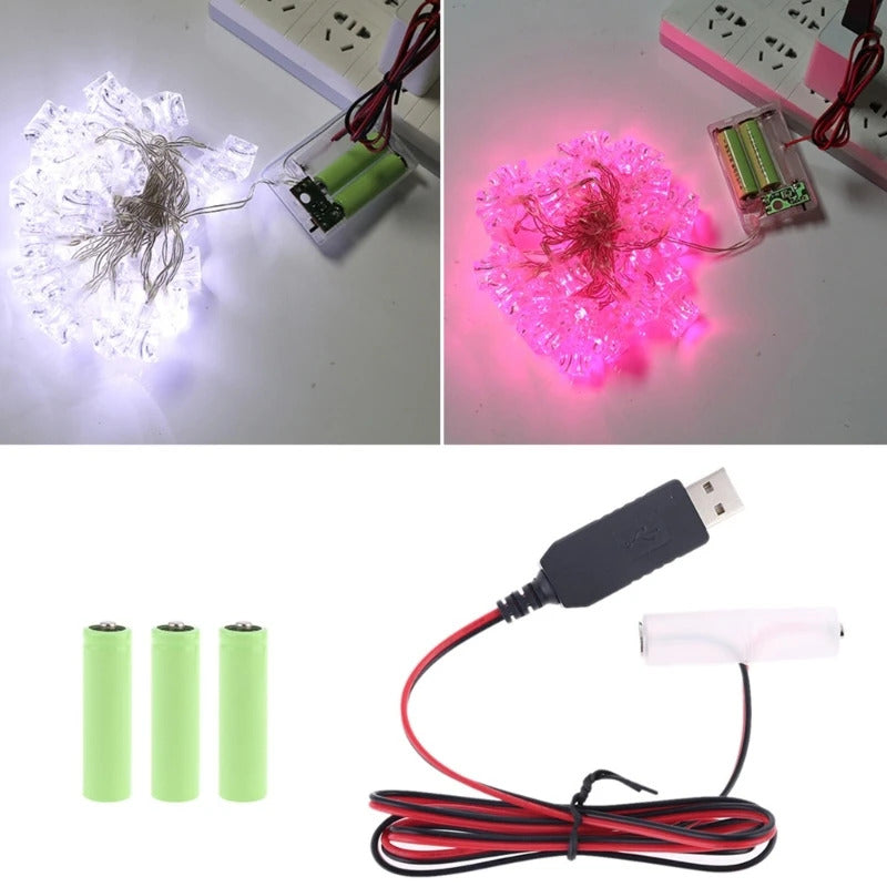 AA BATTERY CONVERTER TO USB / USB TYPE C