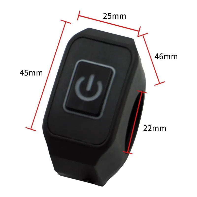 MOTORBIKE HANDLEBAR LED SWITCH BUTTON 12V