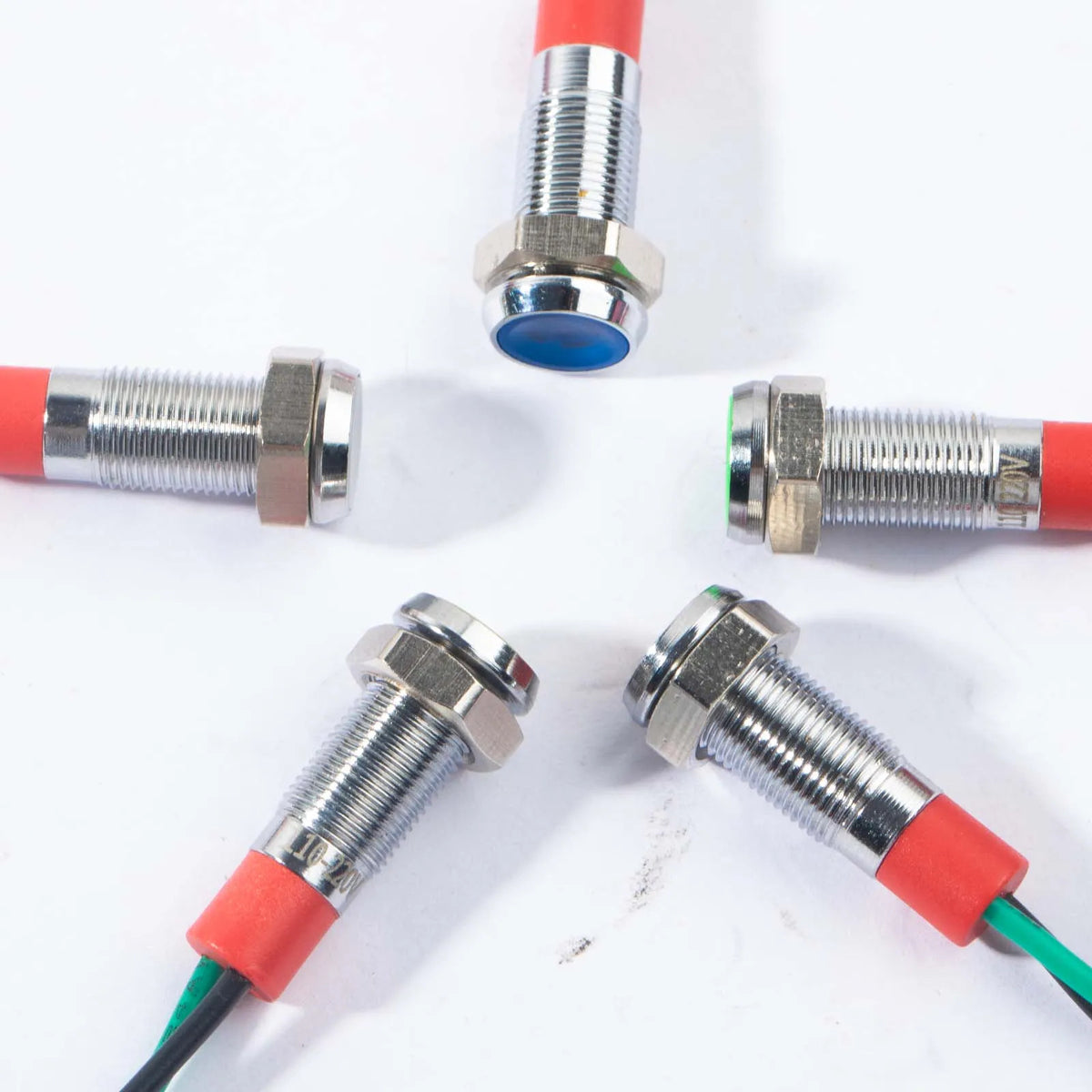 5PC 6MM LED METAL INDICATOR LIGHTS 12V 24V 110V 220V WATERPROOF PANEL LAMP