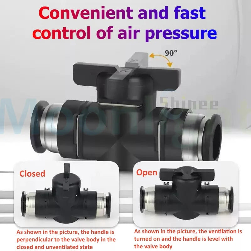 POND / AQUARIUM AIR LINE REDUCING VALVES 4 6 8 10 12 14 16mm REGULATOR TAP PUSH FIT