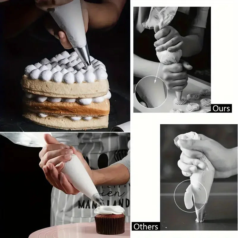 100 x DISPOSABLE PIPING BAGS 20x30cm