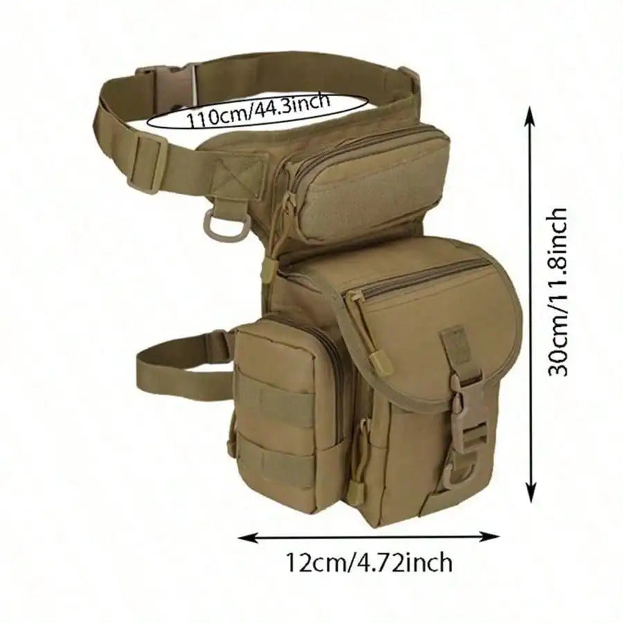 TACTICAL DROP LEG POUCH THIGH BAG, METAL DETECTING