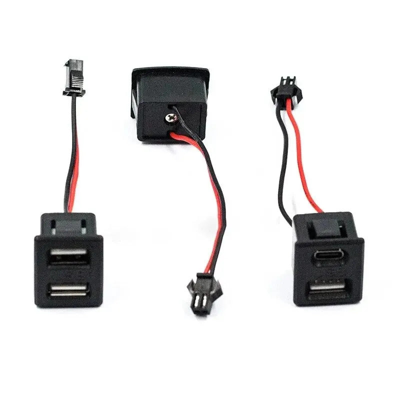PANEL MOUNT USB TYPE A & C FEMALE CHARGING PORTS