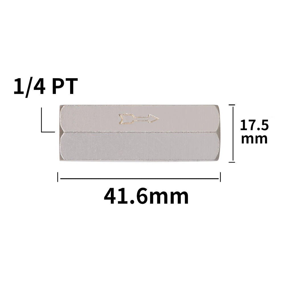 1/8" & 1/4" BSPP FEMALE - FEMALE PNEUMATIC CHECK VALVE