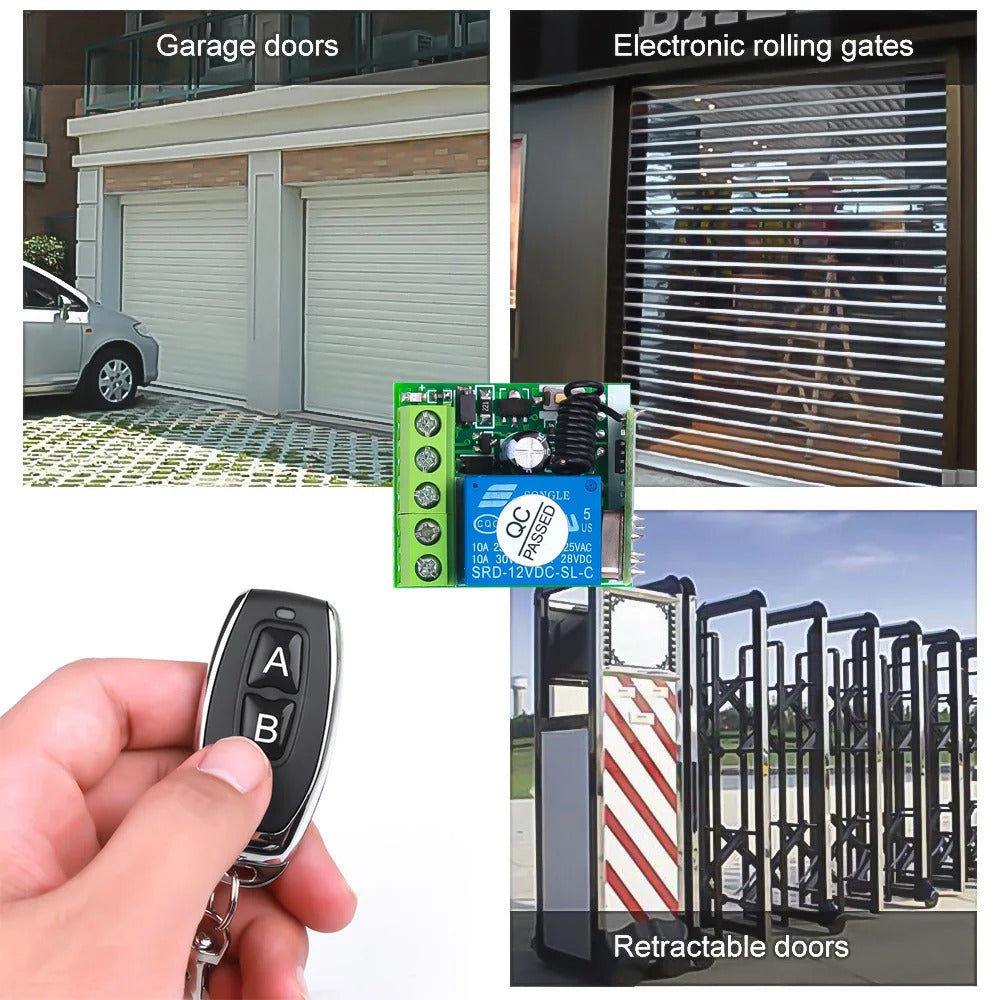 433Mhz 2 x REMOTE CONTROL WIRELESS GATE / DOOR SWITCH