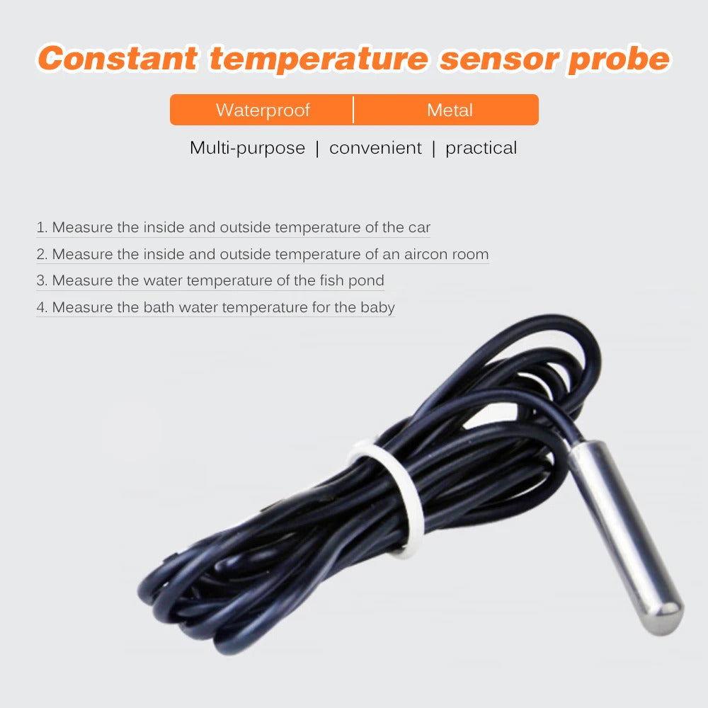 MINI DIGITAL THERMOMETER INDOOR & OUTDOOR PROBE