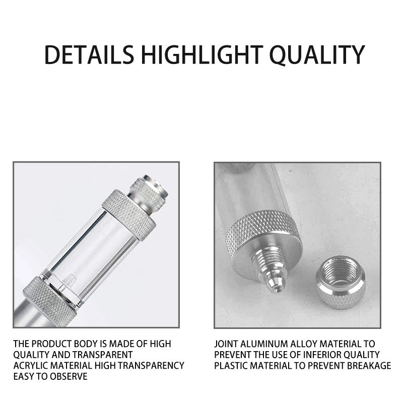 AQUARIUM CO2 METAL BUBBLE COUNTER