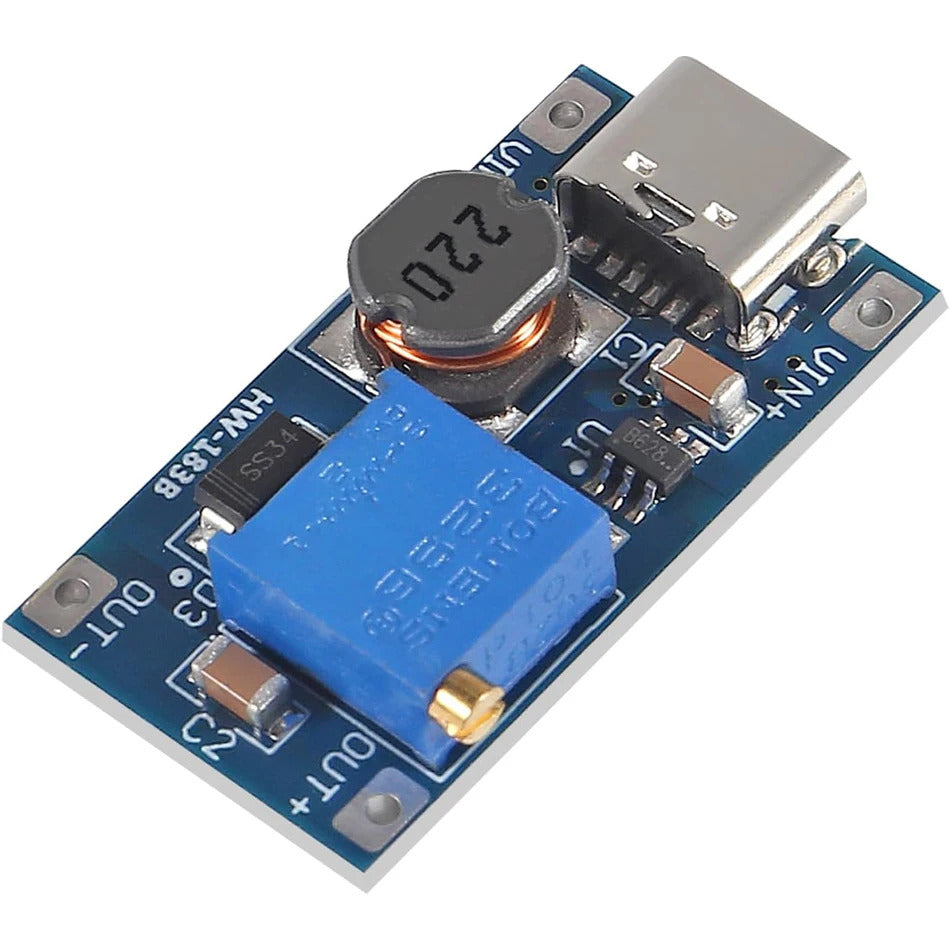 TYPE C MT3608 ADJUSTABLE STEP DC - DC BOOST CONVERTER