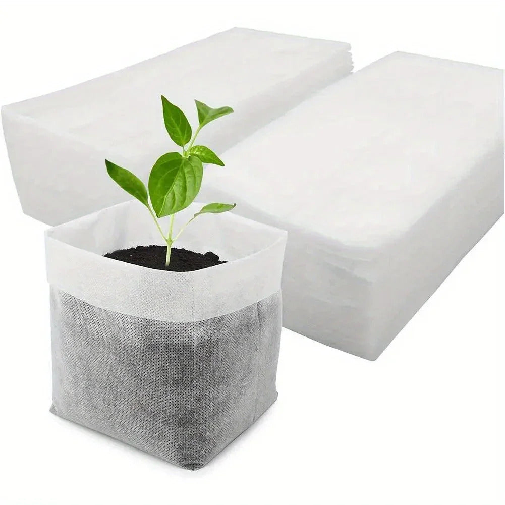 100 x BIODEGRADABLE SEEDLING BAGS