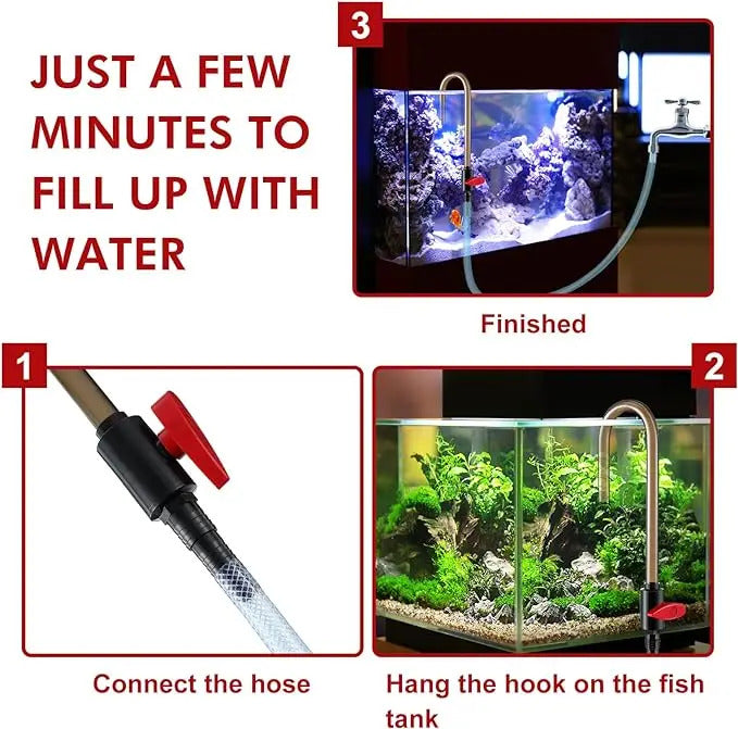 AQUARIUM HOOK OVER PIPE WITH TAP