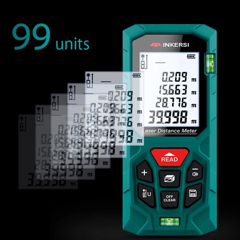 50M LASER RANGEFINDER DIGITAL TAPE MEASURE