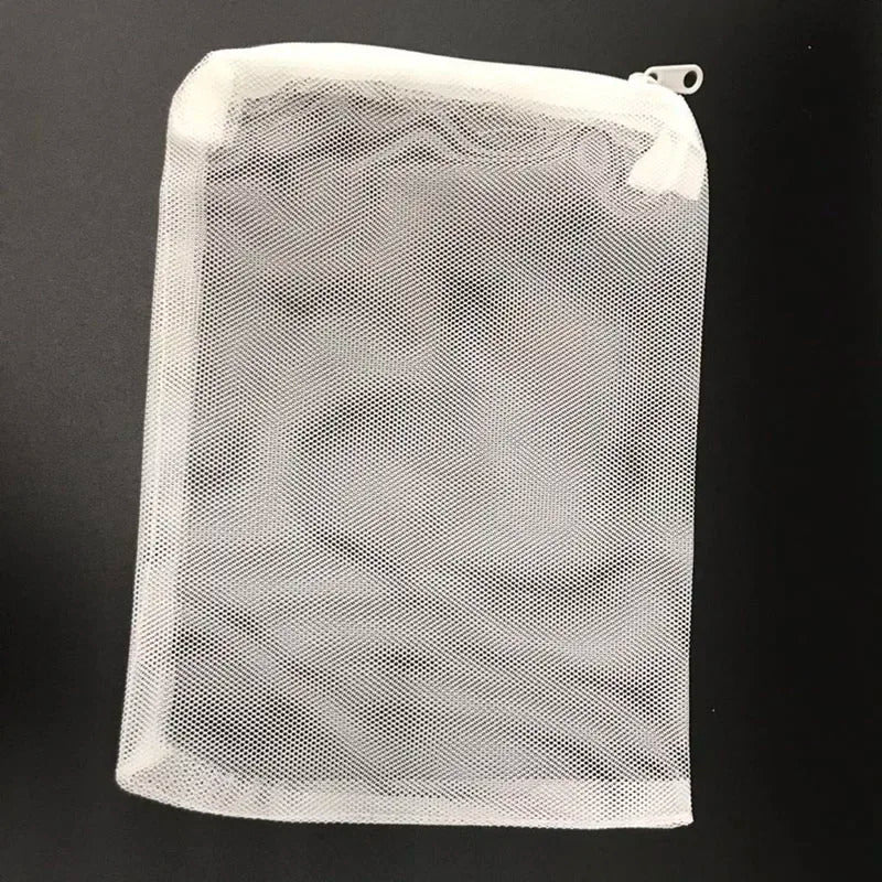 10 x AQUARIUM / POND MESH FILTER MEDIA BAGS WHITE & BLACK 16x22cm 12x18cm 20x30cm