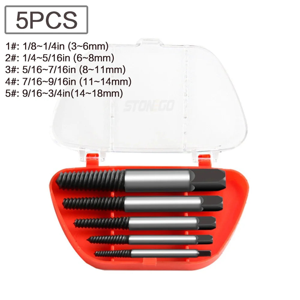 5 x SCREW EXTRACTOR SET