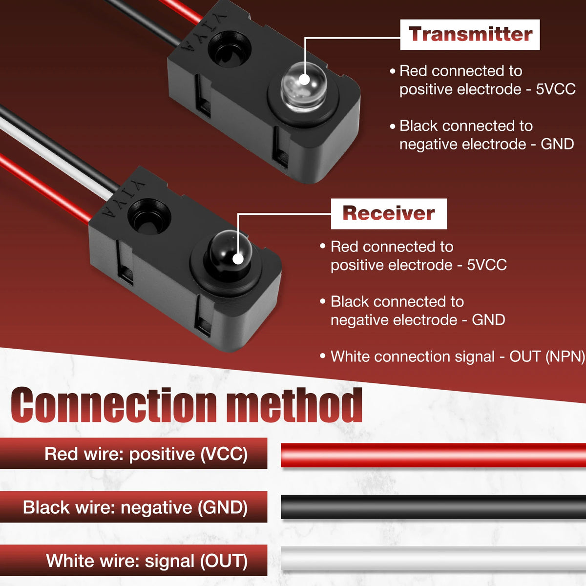 4 PAIRS BREAK BEAM SENSOR 24V – INFRARED THROUGH-BEAM PHOTOELECTRIC DETECTOR
