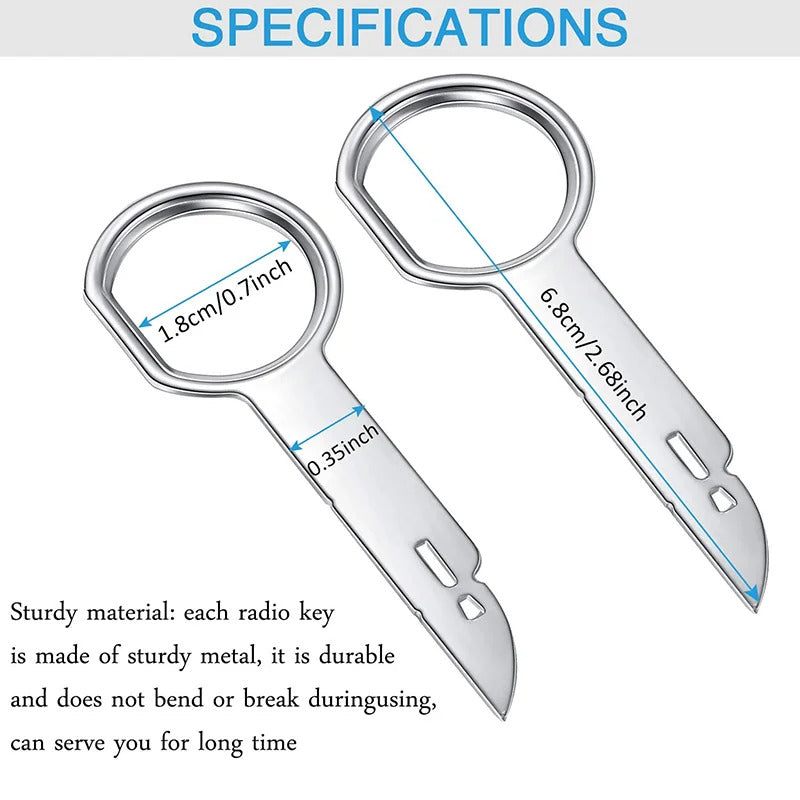 CAR RADIO REMOVAL TOOLS x 4