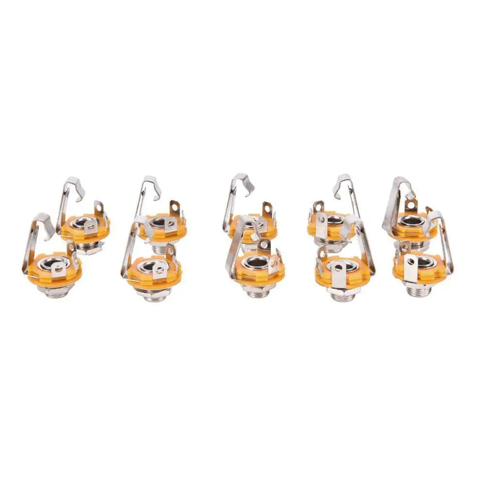 10 x 6.35mm / 6.5mm 1/4" FEMALE STEREO PLUG JACK AUDIO CONNECTOR