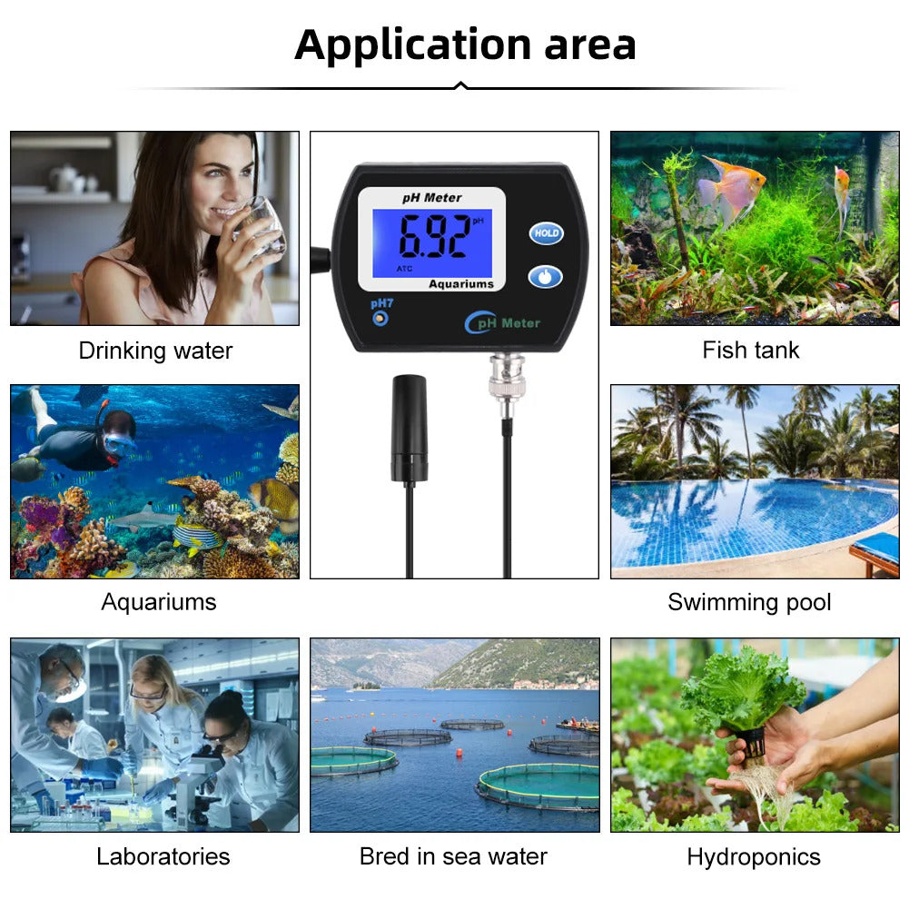 AQUARIUM PH METER WITH PROBE