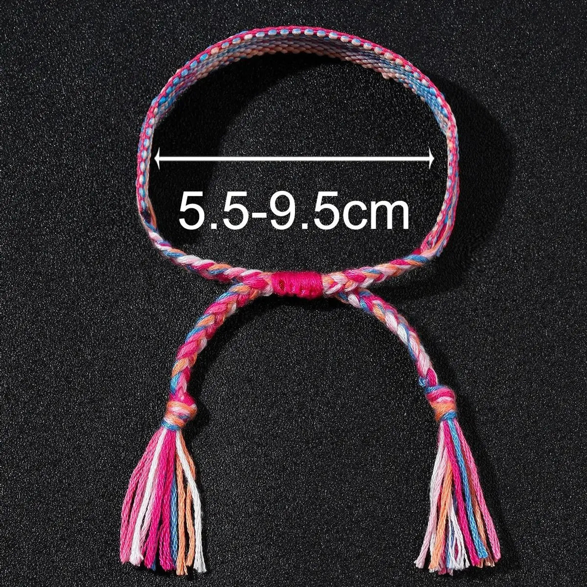 12 x BOHEMIAN NEPAL WOVEN FRIENDSHIP BRACELETS – ADJUSTABLE STRING BRACELETS 05