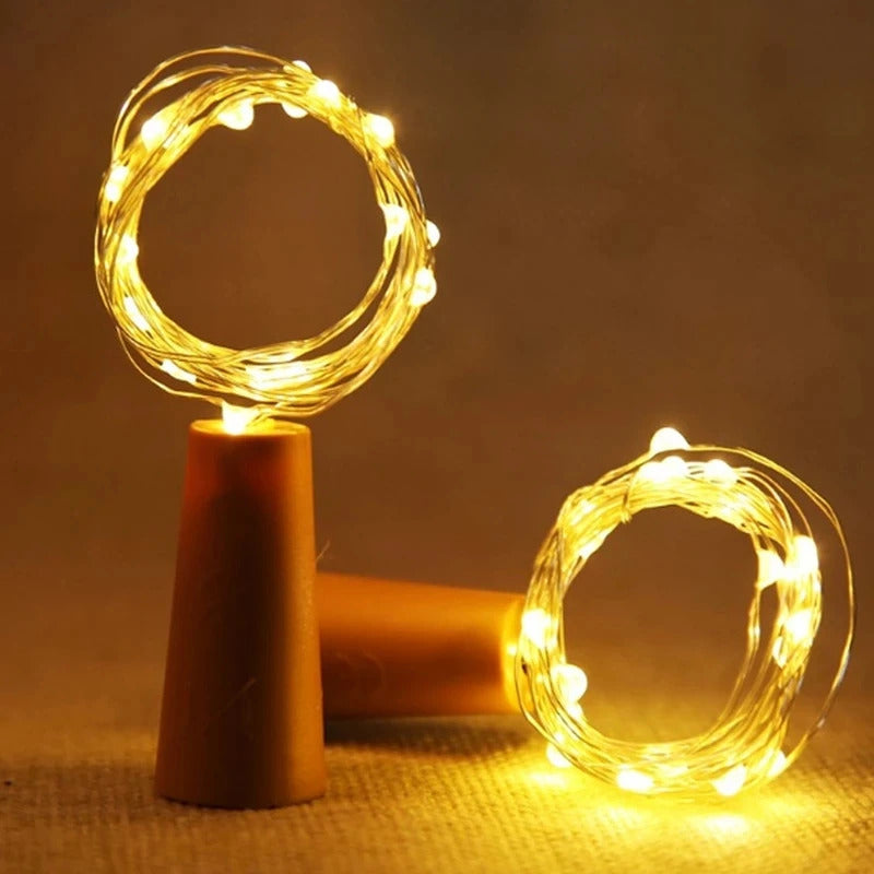 LED BOTTLE LIGHTS CORK - STRING FAIRY LIGHT