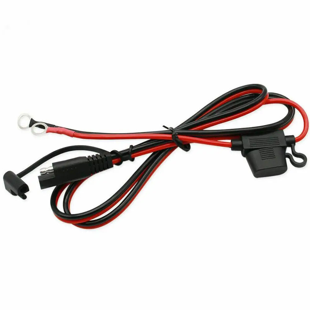 12v CHARGER CABLE FOR MOTORBIKE BATTERY TERMINAL TO SAE CONNECTOR