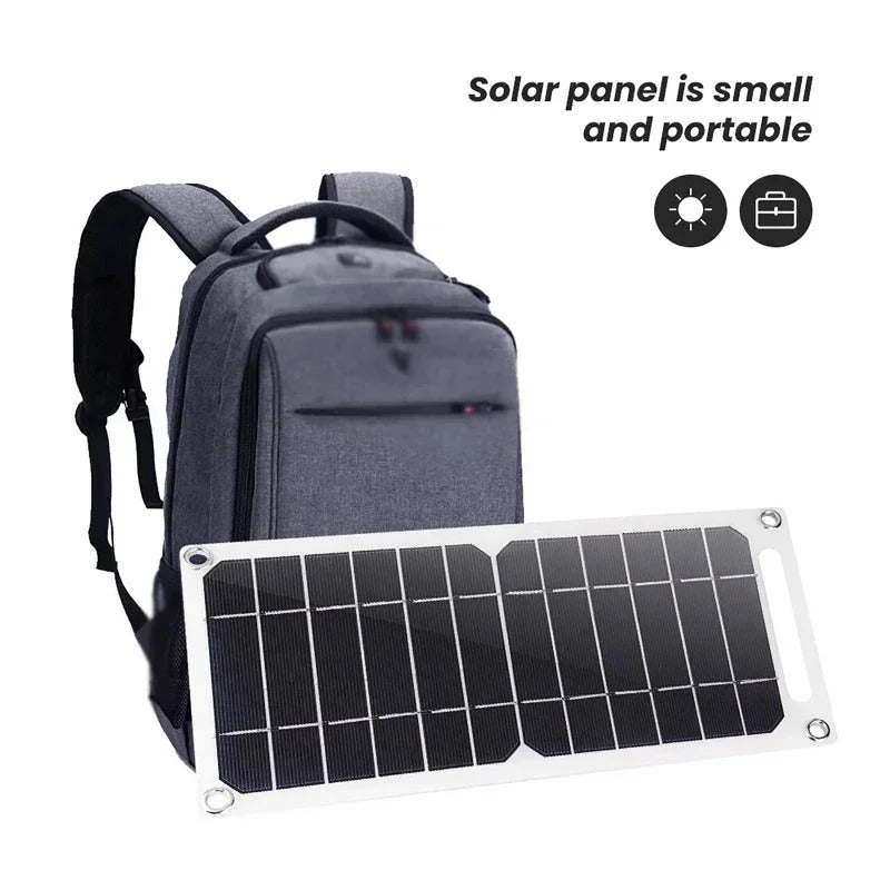 6W PORTABLE SOLAR PANEL 5V WITH USB CONNECTION