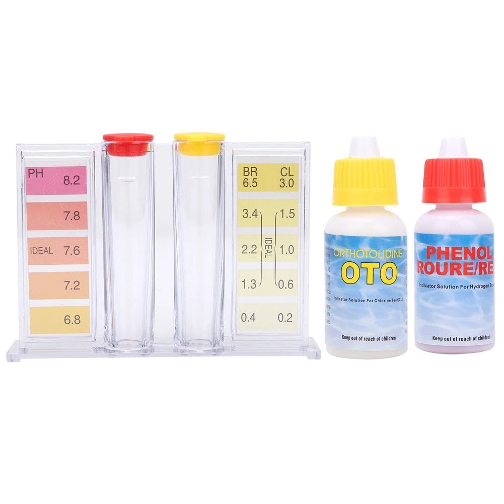 PH & CHLORINE WATER QUALITY TEST KIT, SWIMMING POOL HOT TUB