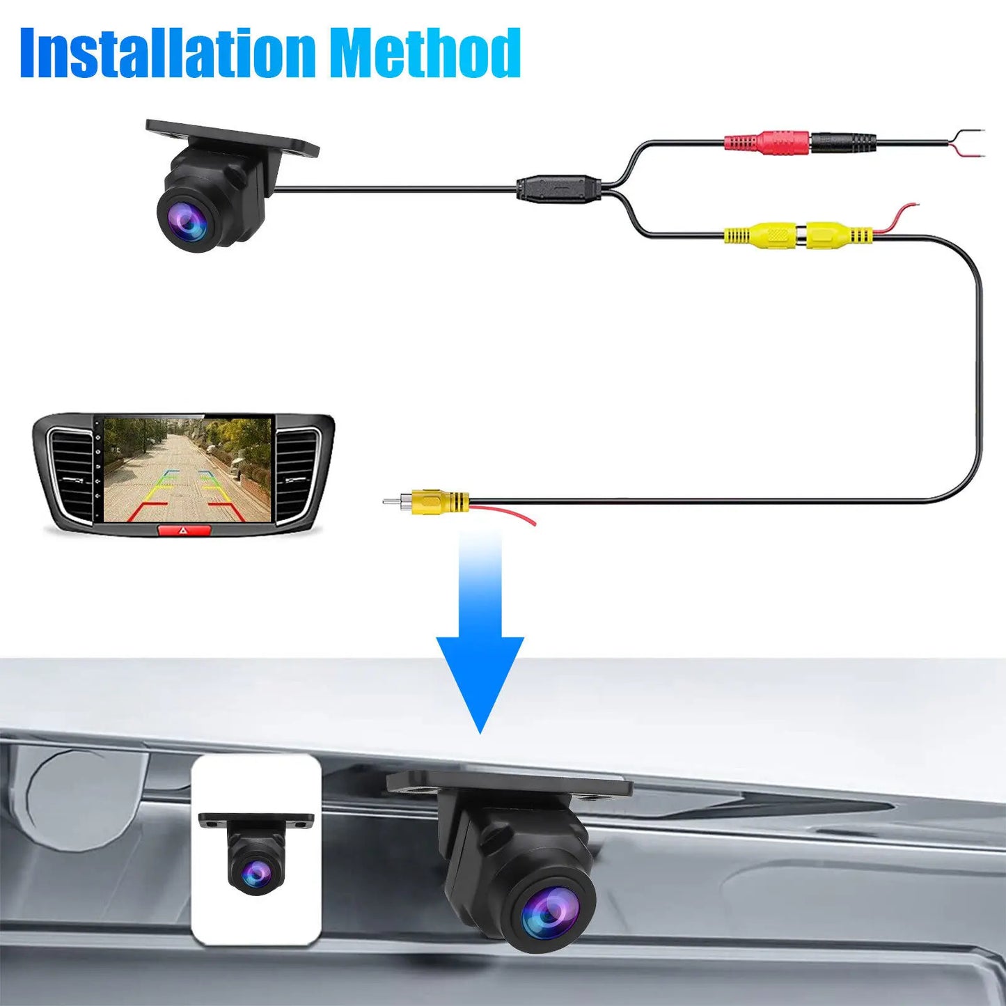 1080P CAR REAR VIEW CAMERA 170° WIDE ANGLE