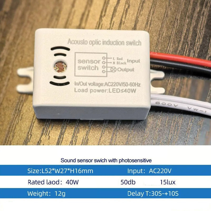 220v INTELLIGENT SOUND VOICE SENSOR SWITCH
