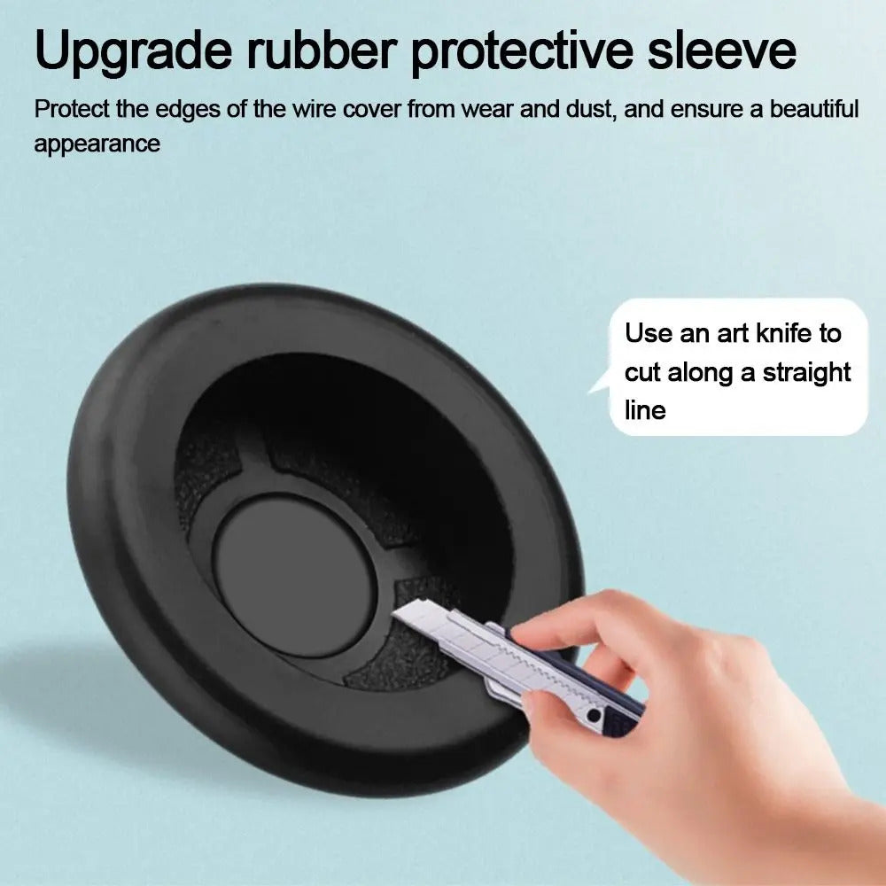 WALL BLANKING PLATE 31mm HOLE CABLE OUTLET