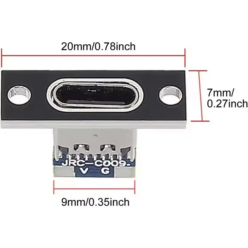 20 x TYPE C USB JACK 3.1 FEMALE 2 or 4 PIN