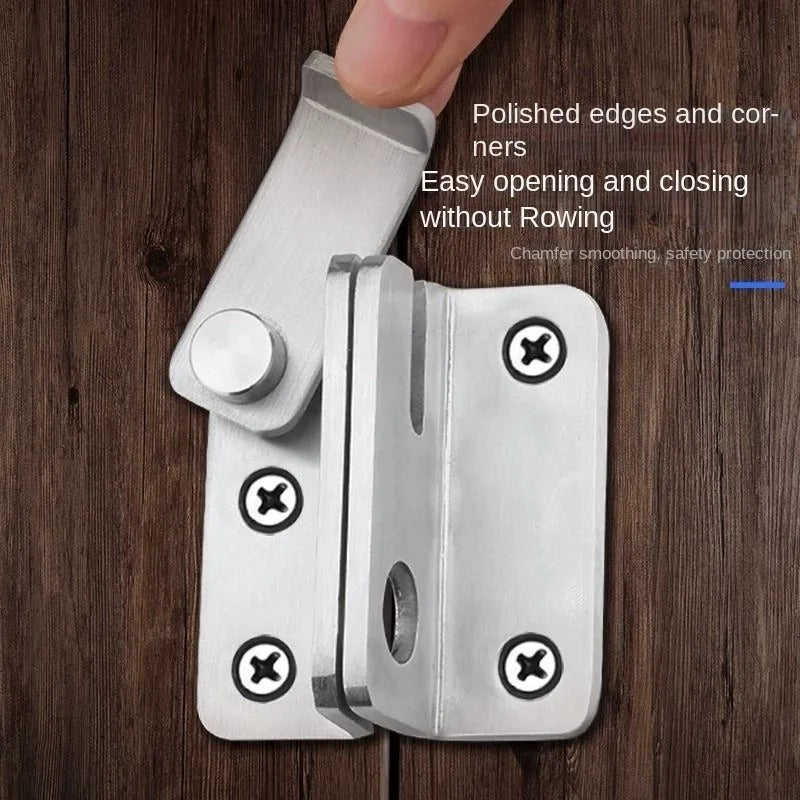 SILVER FLIP LATCH GATE LOCK SLIDING BOLT DOOR CATCH SHED CABINET SECURITY FASTENER