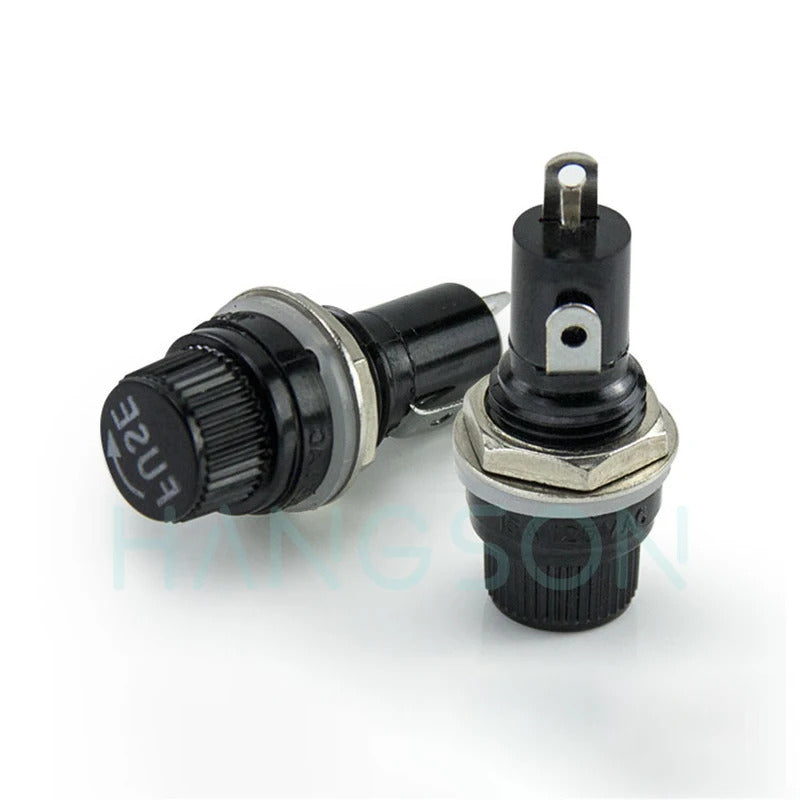 10 x PANEL MOUNT FUSE HOLDER 5x20mm